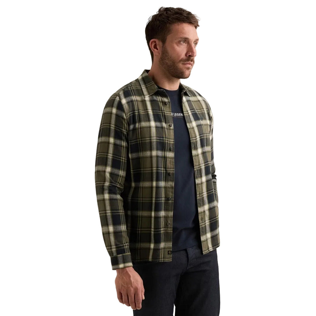 PME Legend Karohemd Braun-Schwarz-Beige | Herren Flanellhemd | Gerrys House of Style