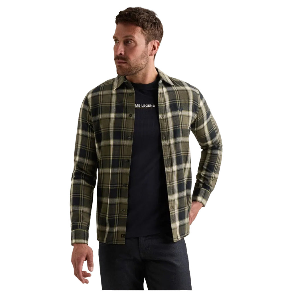 PME Legend Karohemd Braun-Schwarz-Beige | Herren Flanellhemd | Gerrys House of Style