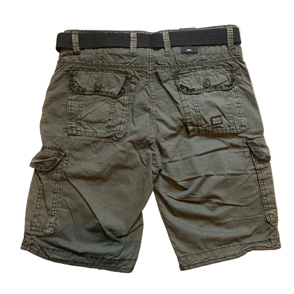 Cars Jeans Cargo-Shorts Matha Anthrazit | Herren Cargo Shorts mit Stoffgürtel
