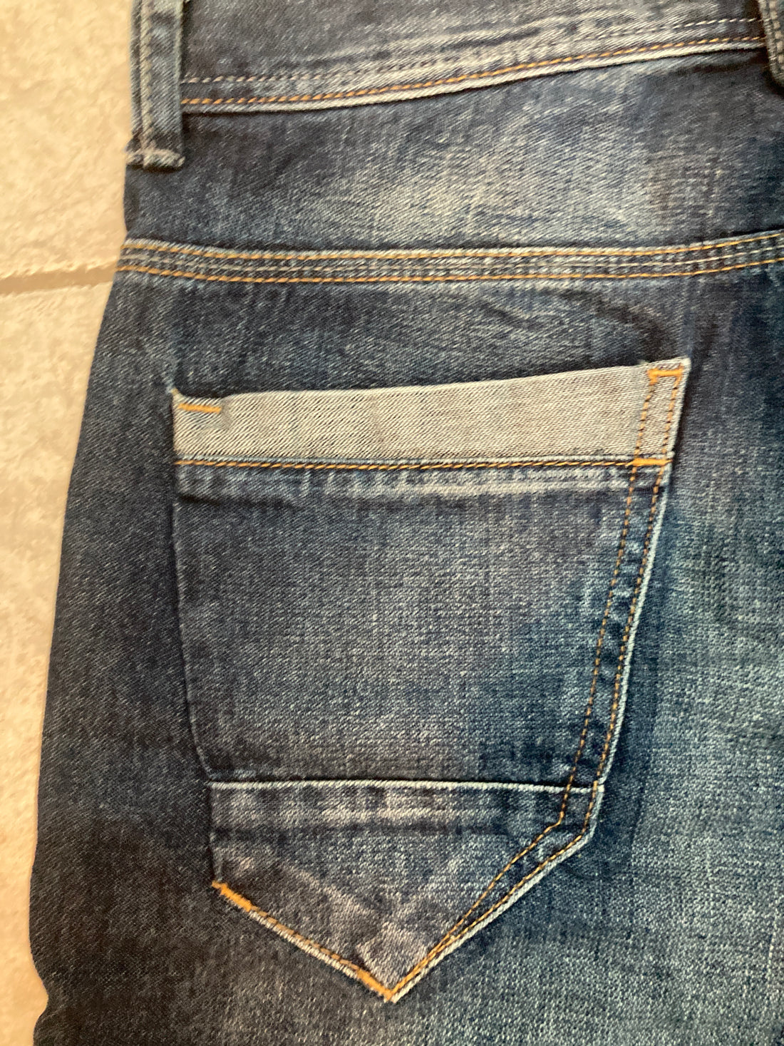 Petrol Industries Jeans Short mit hellen Denim-Kontrast-Einsätzen