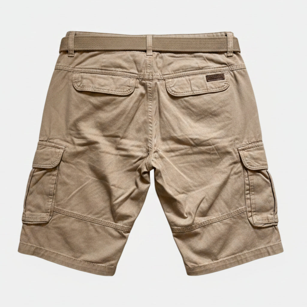 Indicode Cargoshort Monroe Greige – Stilvolle Cargo-Shorts für Herren mit hohem Tragekomfort