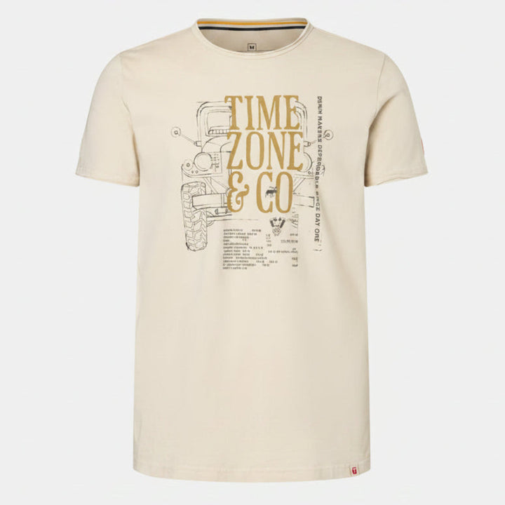 TZ T-Shirt Jeep Bone White front
