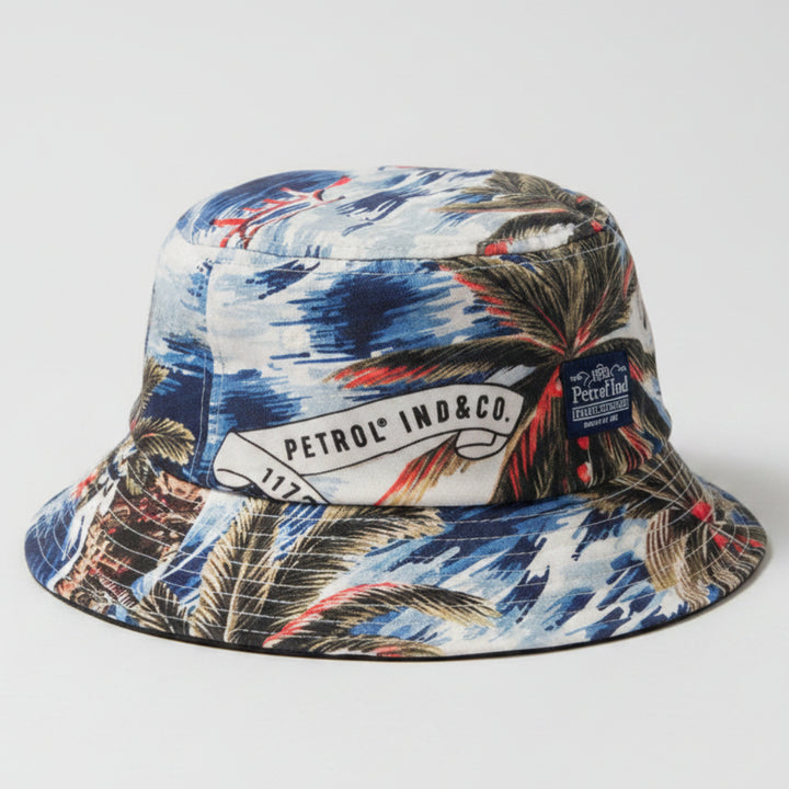 Bucket Hat von Petrol Industries mit Tropical Print – 100 % Baumwolle