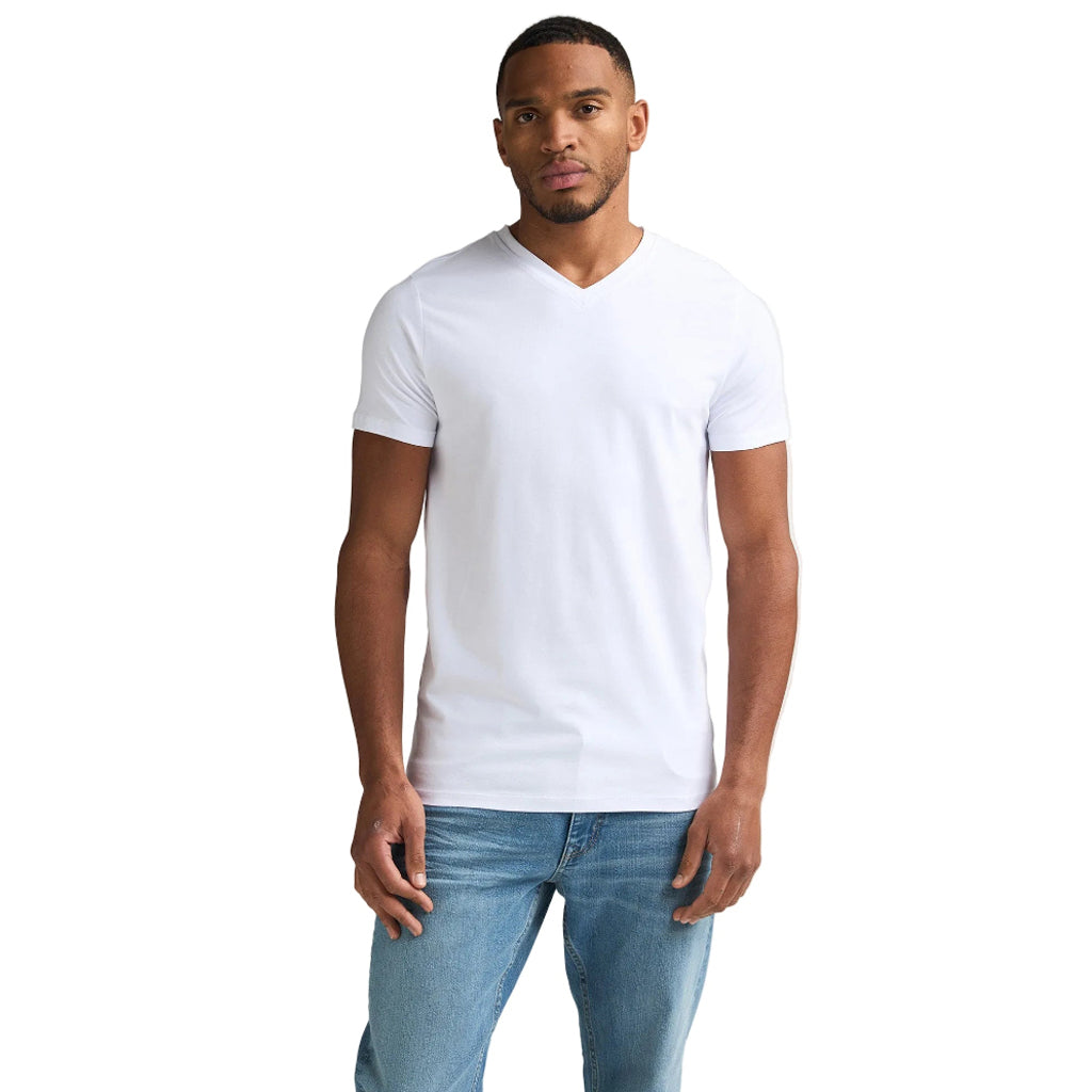 Petrol Industries Blake T-Shirt Doppelpack Herren – Weiß & Schwarz | V-Neck