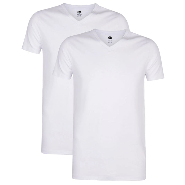 Petrol Industries Blake T-Shirt Doppelpack Herren – Weiß & Schwarz | V-Neck