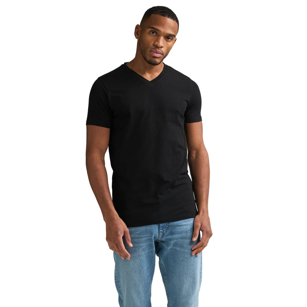 Petrol Industries Blake T-Shirt Doppelpack Herren – Weiß & Schwarz | V-Neck
