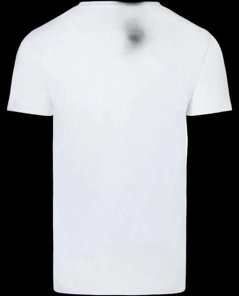 basic tee pure white back