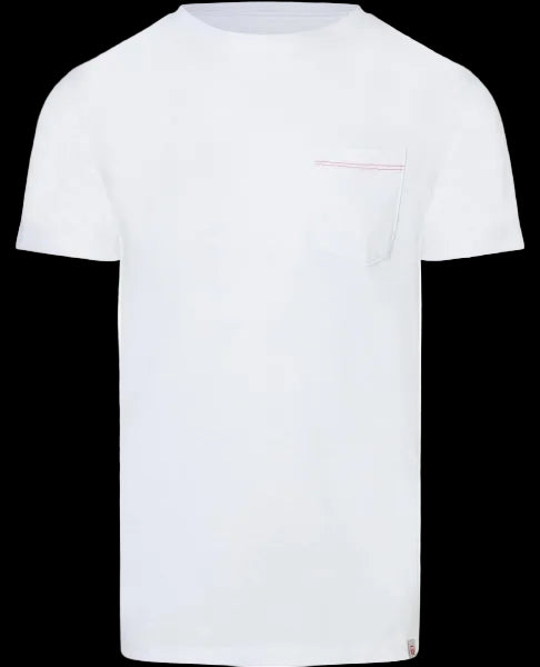 basic tee pure white front