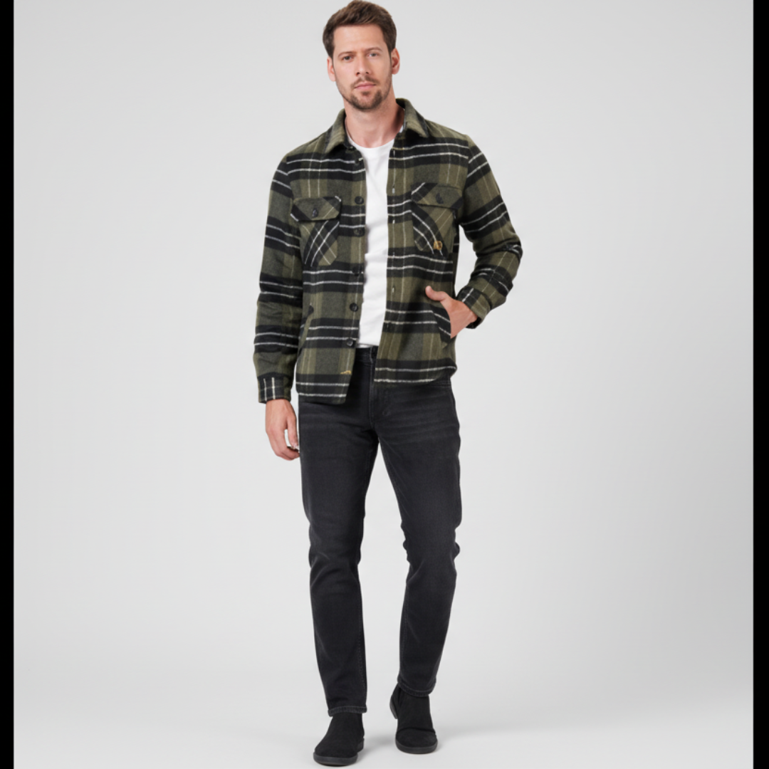 Karohemdjacke mit Teddyfutter von Miracle Of Denim