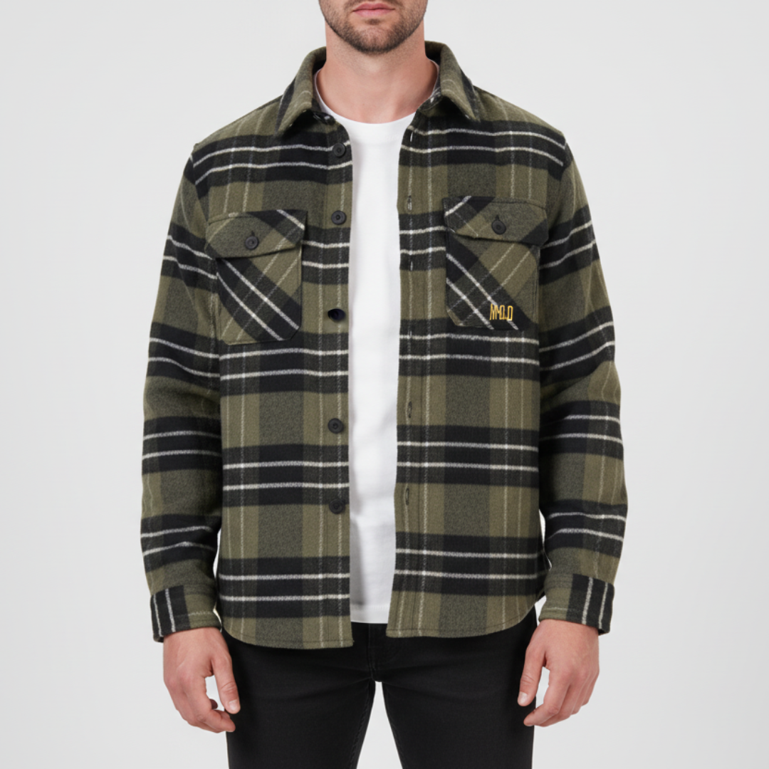 Karohemdjacke mit Teddyfutter von Miracle Of Denim