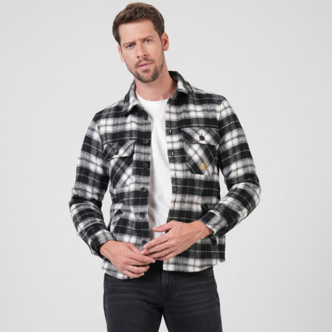 Karohemdjacke mit Teddyfutter von Miracle Of Denim