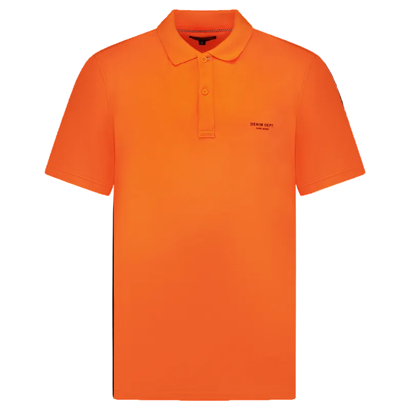 Cars Jeans Poloshirt „DARIO POLO“ – Stilvolles Herren Polo-Shirt in Grey Blue & Orange