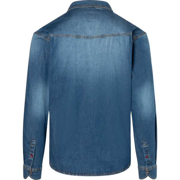 Timezone Denim Langarmhemd – Middle & Used Wash | Herren