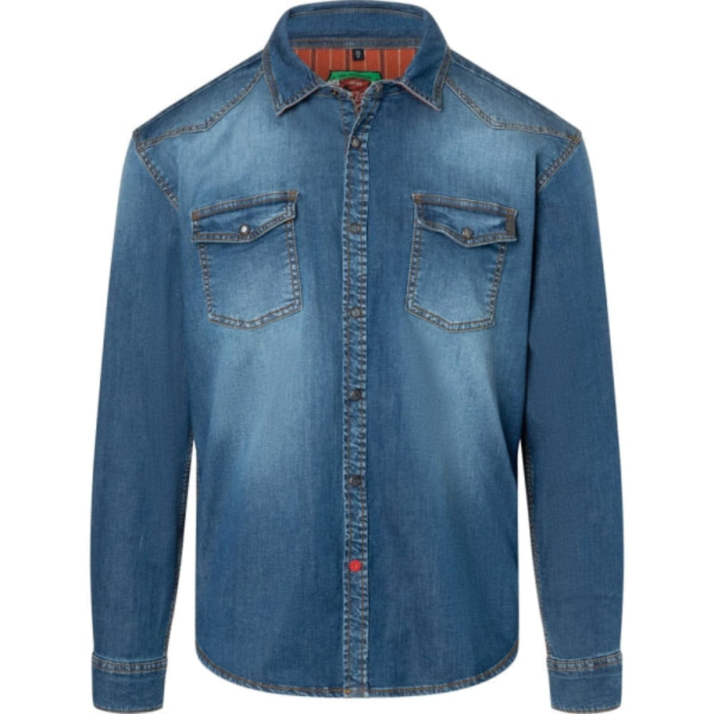 Timezone Denim Langarmhemd – Middle & Used Wash | Herren