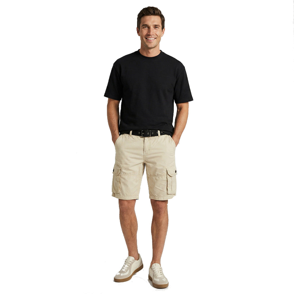 Cars Jeans Cargo-Short Durras | 100% Baumwolle mit Stoffgürtel