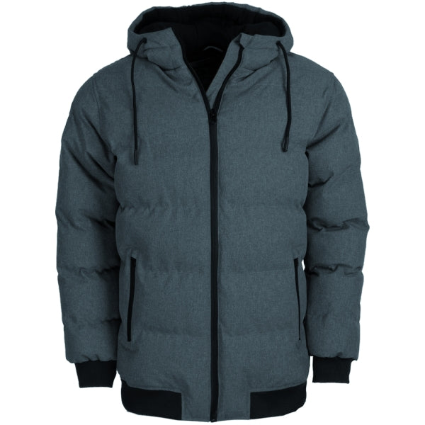 INDICODE Kurzjacke Charcoal Mix | Herren Jacke mit Kapuze