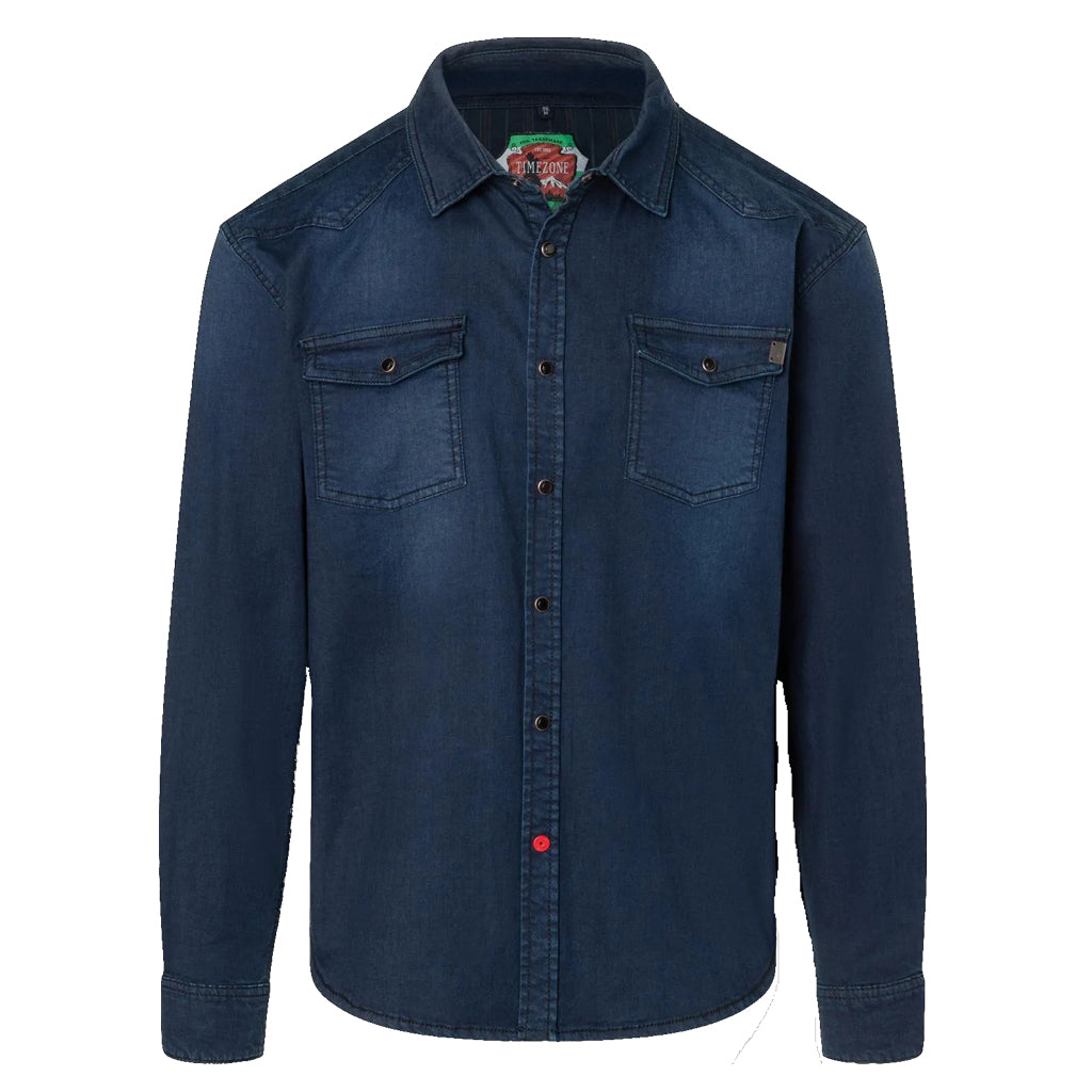 TIMEZONE Herren Jeanshemd „used Rinsed Wash“ – Modernes Denim-Hemd für Herren