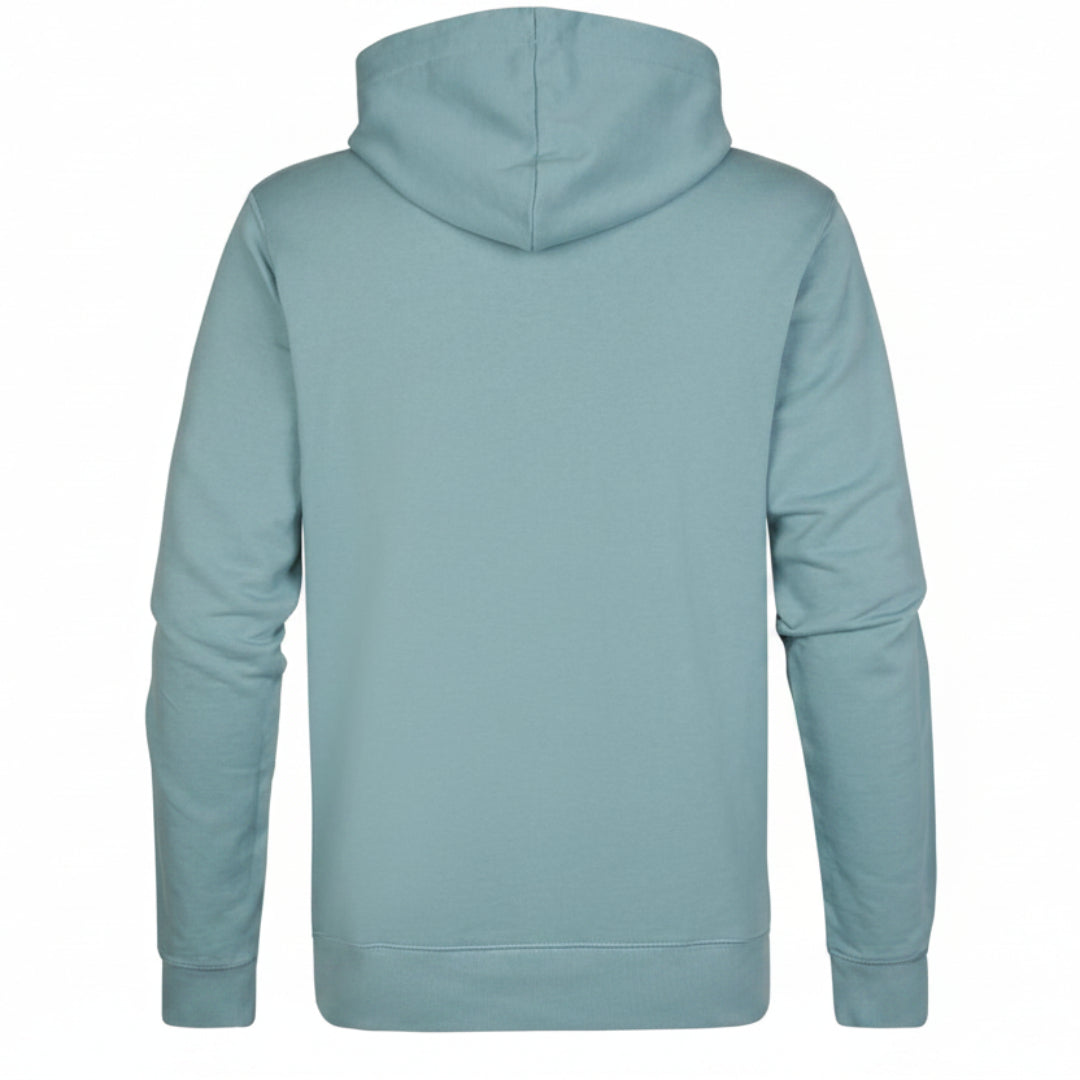 Petrol Industries Hoodie – Ocean Blue mit Motorbike-Print