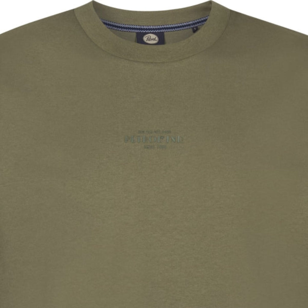 Petrol Industries T-Shirt in Dusty Army – Lässiger Style mit Rubber-Print
