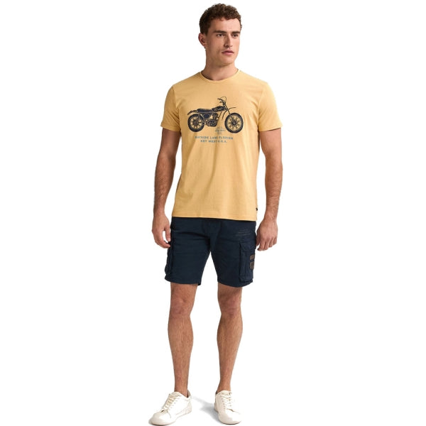 Petrol Industries T-Shirt – Stylischer Print in Ocean & Sunray