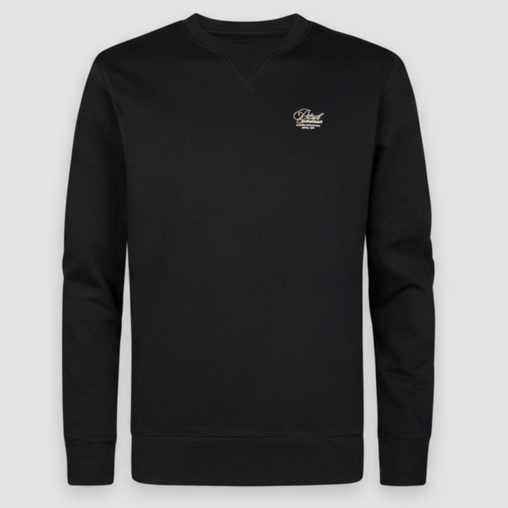 Petrol Industries Pullover Schwarz Herren – Leichter Rundhals Basic aus Baumwolle