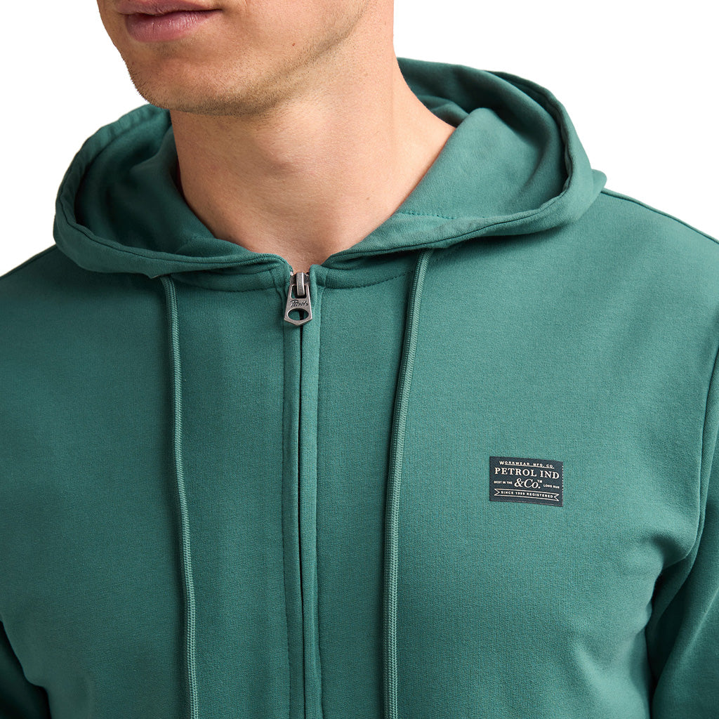 Petrol Industries Kapuzen-Sweatjacke Herren Teal Green