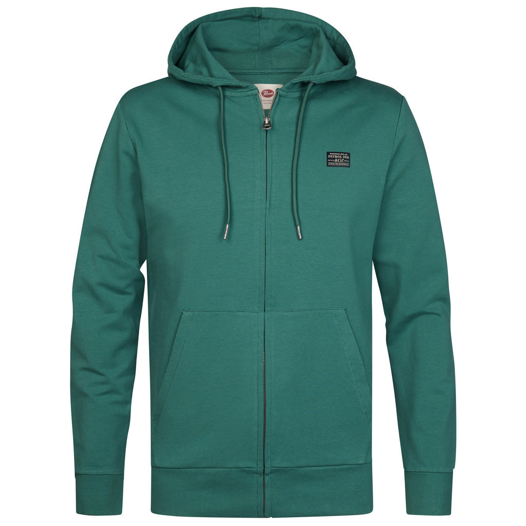 Petrol Industries Kapuzen-Sweatjacke Herren Teal Green
