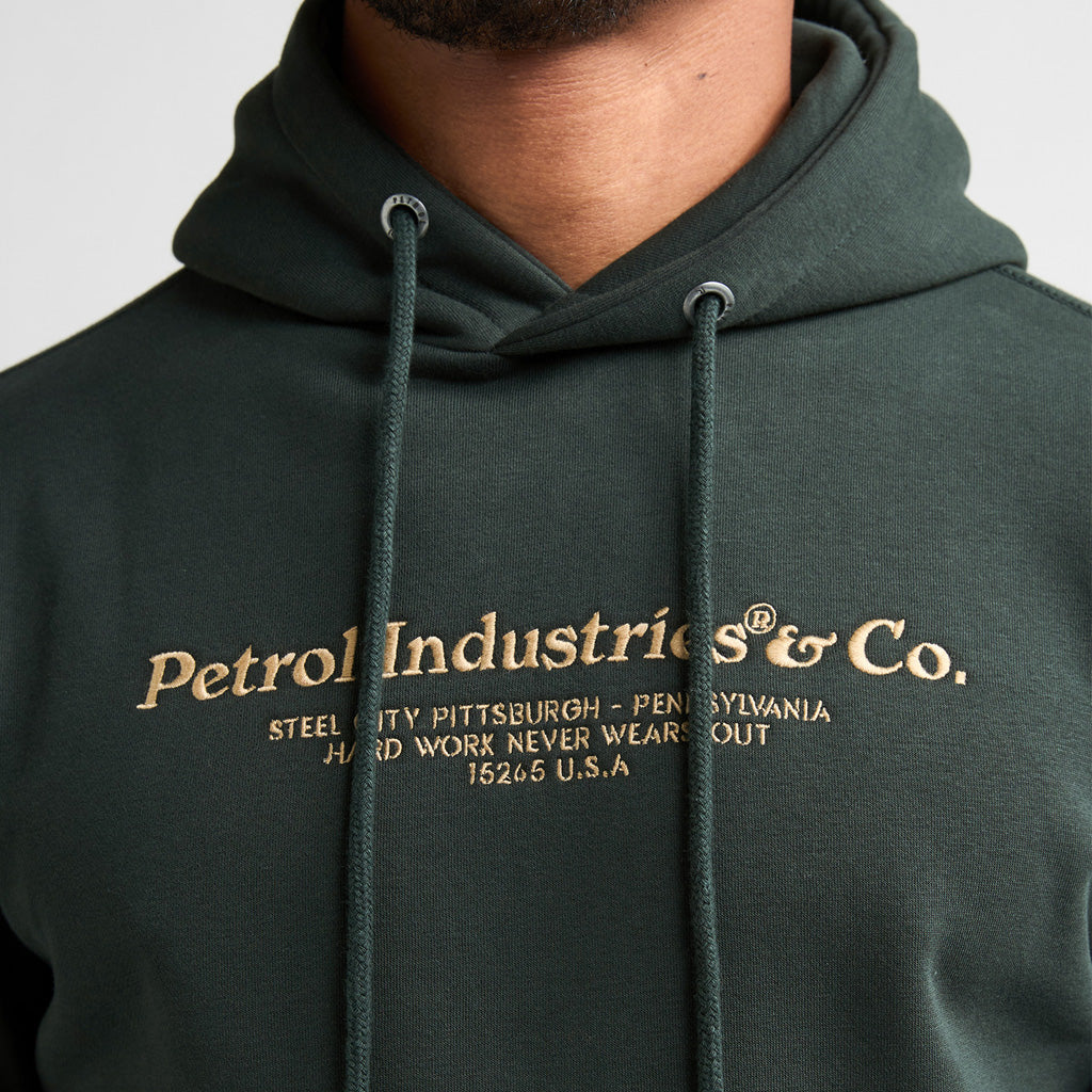 Herren Kapuzensweatshirt Petrol Industries | Deep Green