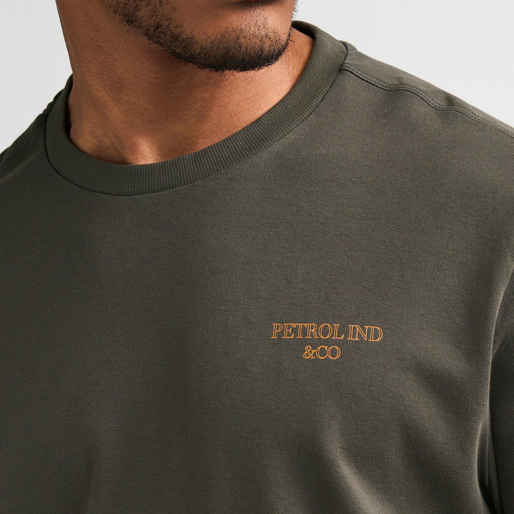 Herren Langarm T-Shirt Petrol Industries Beluga