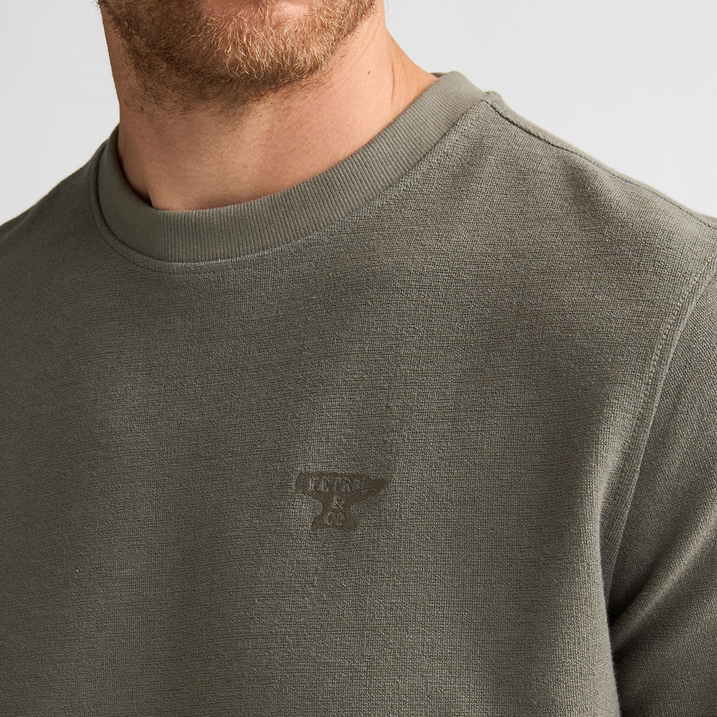 Herren Heavy T-Shirt Petrol Industries Mossy Stone