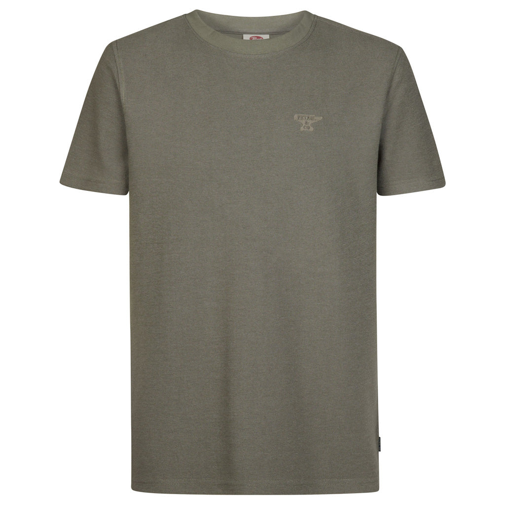 Herren Heavy T-Shirt Petrol Industries Mossy Stone