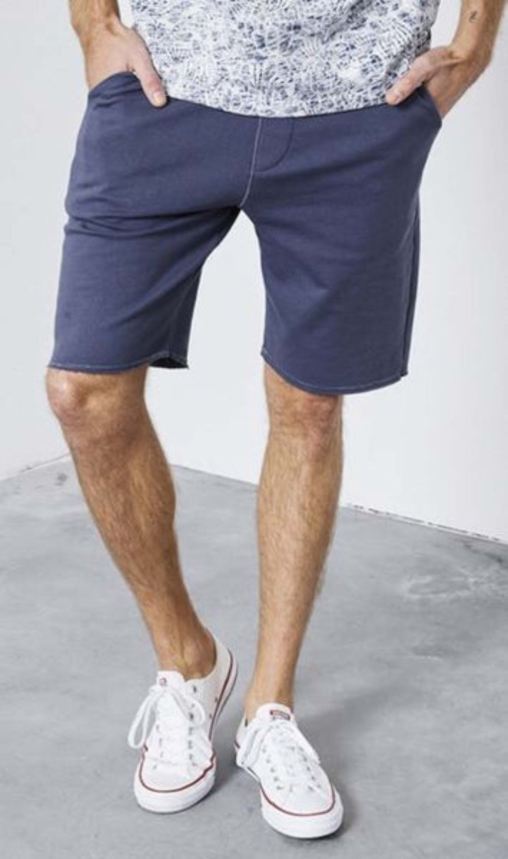Herren Short │ Sweatmaterial in Stone Blue von Petrol Industries