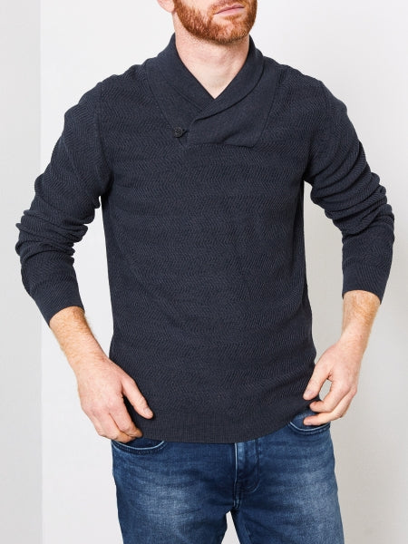 petrol stehkragen pullover