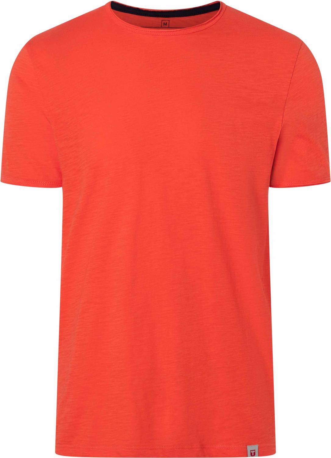 Timezone Men Ripped Basic Tee – Lässiges Herren T-Shirt aus 100% Baumwolle in Chili & Orange