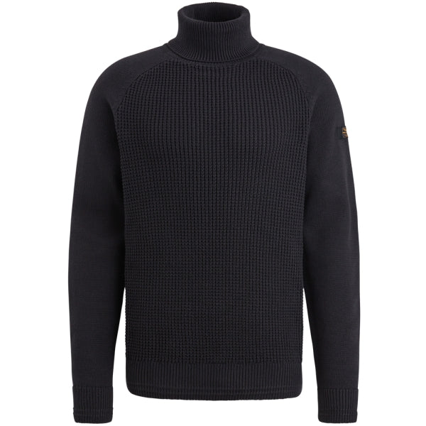Rollkragenpullover mit Struktur von PME Legend in der Farbe Schwarz
