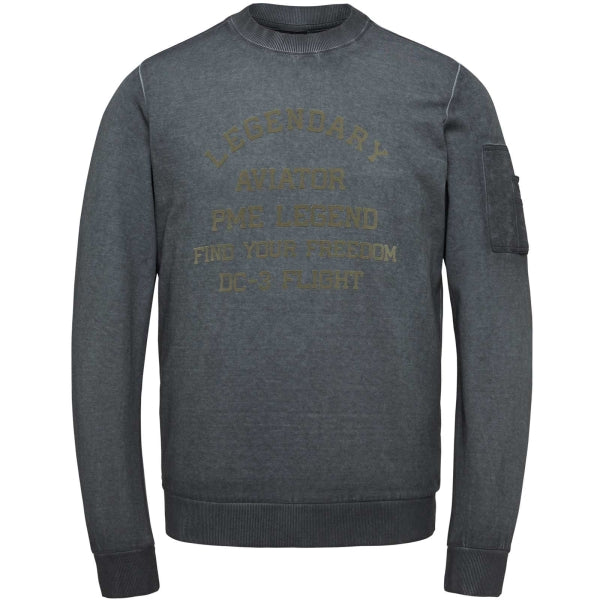 pme legend Langarm tee asphalt front