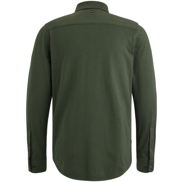 PME Legend Satin Jersey Hemd Rosin Olivgrün – Hochwertiges Herrenhemd aus Baumwolle