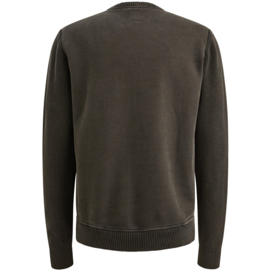 PME Legend Herren Sweatshirt Dark Grey | Bequemes Sweatshirt mit Rundhalsausschnitt