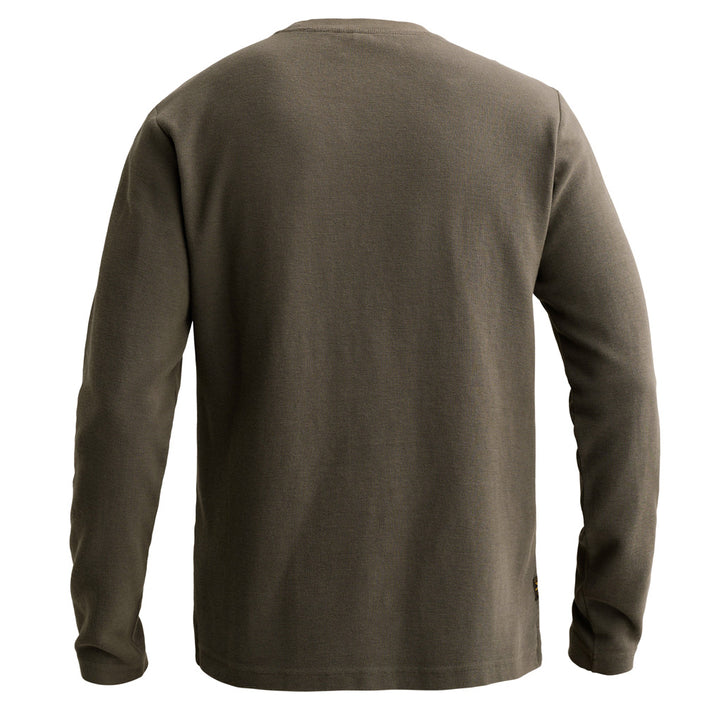 PME Legend Waffelmuster Langarm T-Shirt Beluga