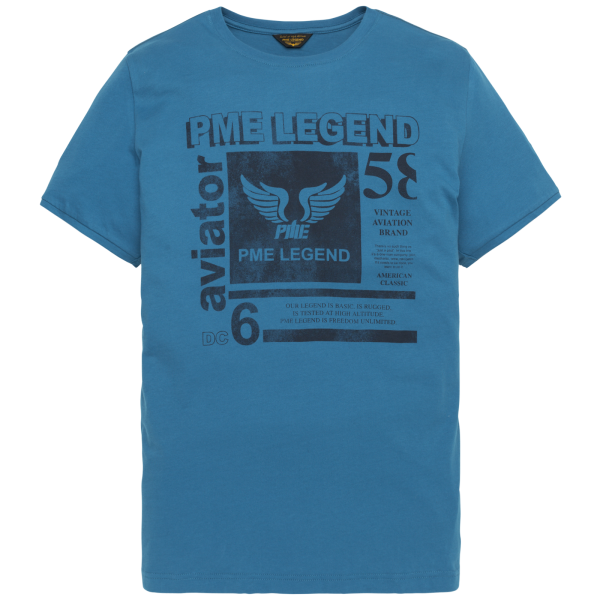 pme legend t-shirt mykonos blue front