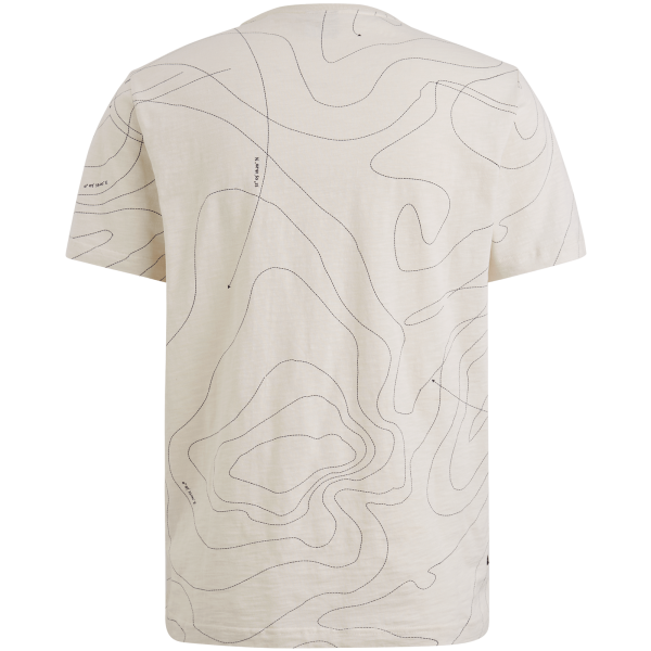 Panel shirt bone white back