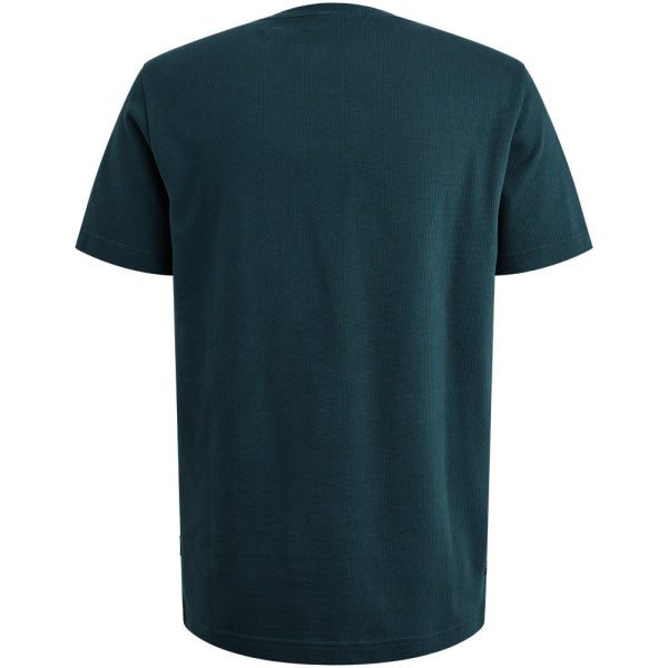 PME Legend Waffle T-Shirt Stargazer – Tiefgrünes Herren T-Shirt