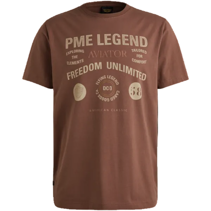 PME Legend T-Shirt mit Artwork – Rundhals, Regular Fit, Logo-Details, Jersey-Material