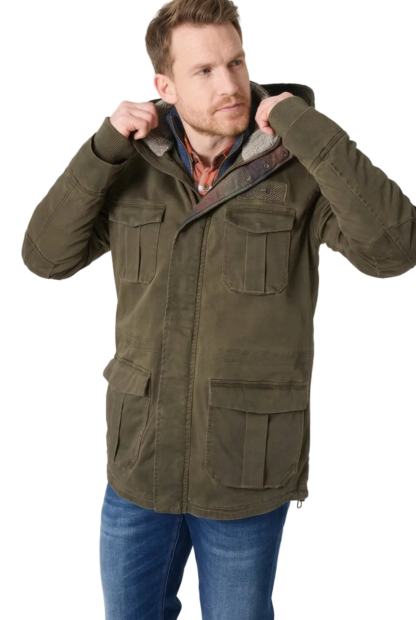 Herren Parka von Timezone in Washed Olive