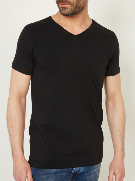 Basic T-Shirt V-Neck 2-Pack Petrol Industries in Doppelpack