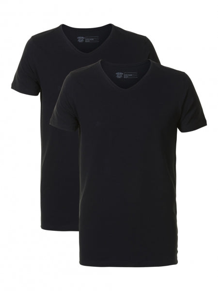 Basic T-Shirt V-Neck 2-Pack Petrol Industries in Doppelpack
