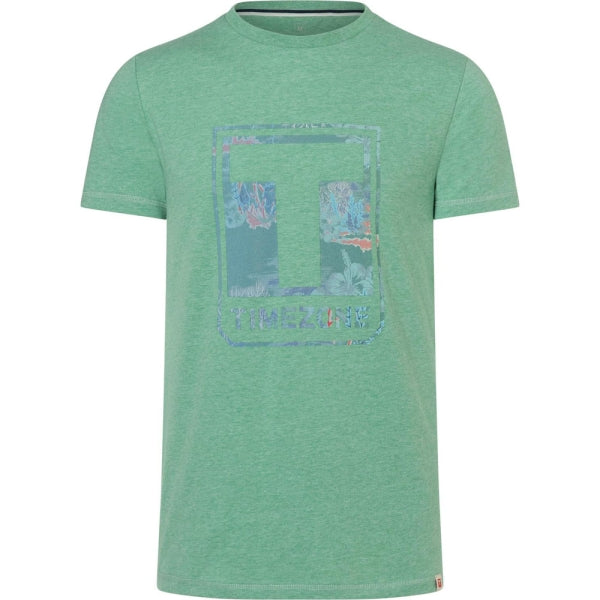 Timezone Herren T-Shirt – Melange Farben | Logo Print