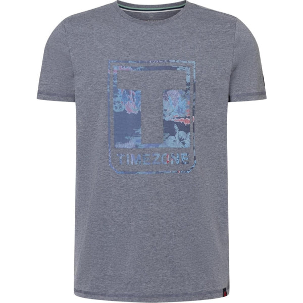 Timezone Herren T-Shirt – Melange Farben | Logo Print
