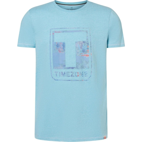 Timezone Herren T-Shirt – Melange Farben | Logo Print