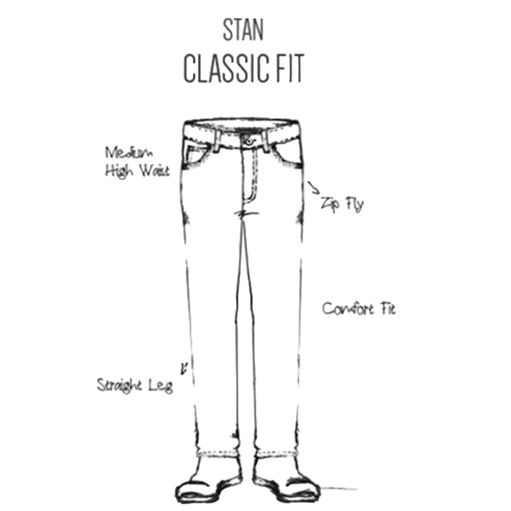 Oklahoma Jeans "Stan" Medium Worn in - auch in große Größen